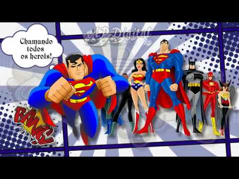 Convite Digital Liga Da Justiça Modelo Convite Digital Liga Da Justiça Modelo