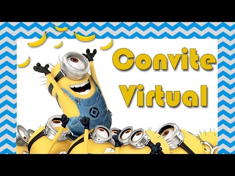 Convite Virtual Minions Convite Virtual Minions