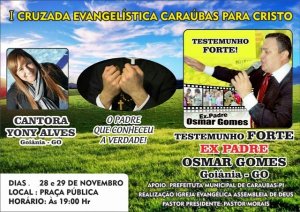 Convite I Cruzada EvangelÃstica Caraúbas Para Cristo Convite I Cruzada EvangelÃstica Caraúbas Para Cristo