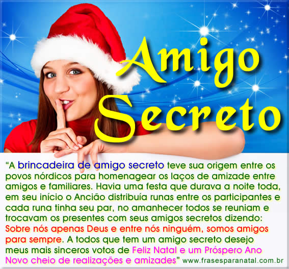 Mensagem Para Amigo Secreto, Amigo Oculto Mensagem Para Amigo Secreto, Amigo Oculto