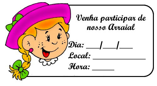 Convites Festa Junina Coloridos Convites Festa Junina Coloridos