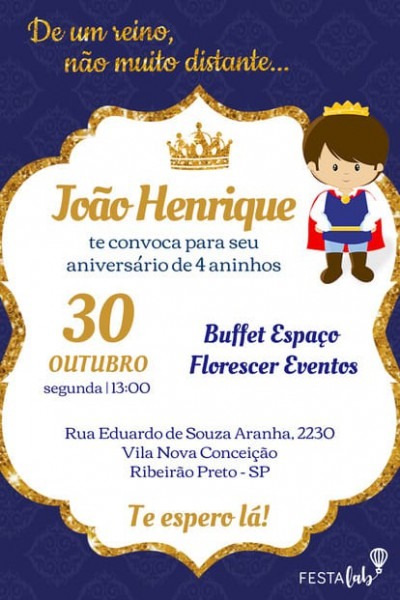 Convite Realeza Convite Realeza