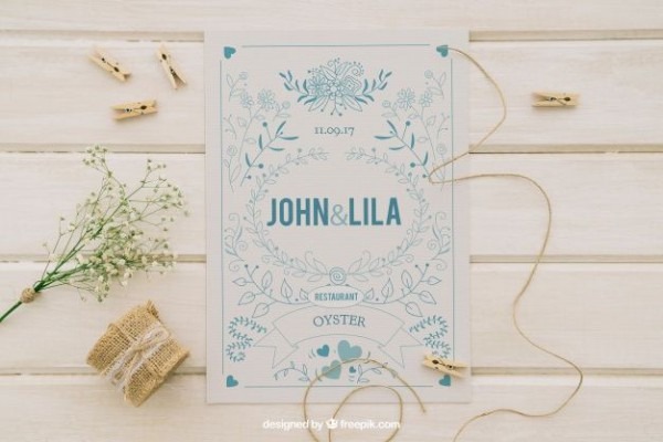 Mock Up Design Com Convite De Casamento E Ornamentos Mock Up Design Com Convite De Casamento E Ornamentos