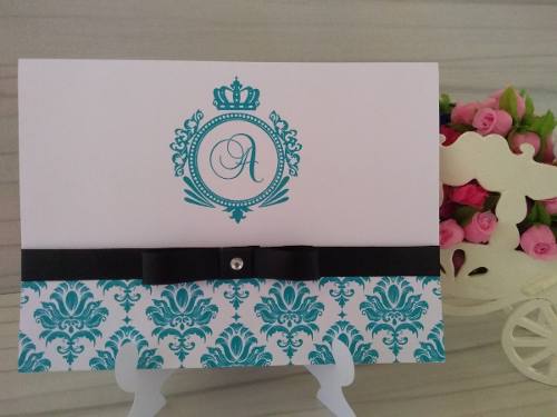 100 Convite Casamento Ou 15 Anos Azul Tiffany Com Preto 100 Convite Casamento Ou 15 Anos Azul Tiffany Com Preto