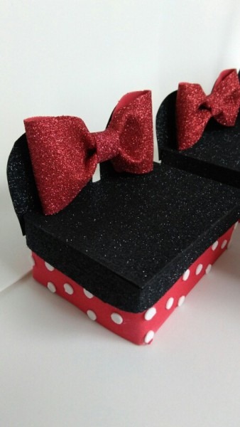 10 Convite Caixa Minnie Vermelha Ou Rosa Em Eva 10 Convite Caixa Minnie Vermelha Ou Rosa Em Eva