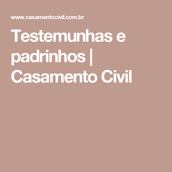 Testemunhas E Padrinhos Em 2019 Testemunhas E Padrinhos Em 2019