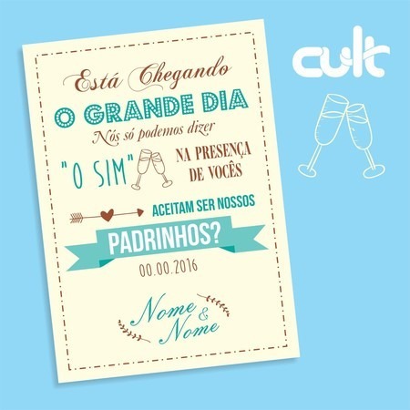 Convite Padrinhos â Cult Gráfica Convite Padrinhos â Cult Gráfica