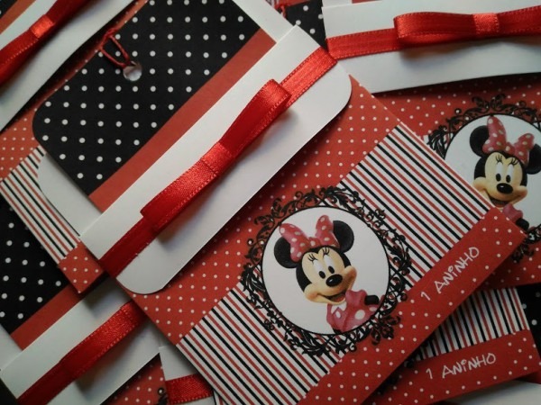 40 Convites Para Aniversário Infantil Minnie Vermelha 40 Convites Para Aniversário Infantil Minnie Vermelha