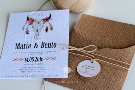Convite Casamento Boho Convite Casamento Boho