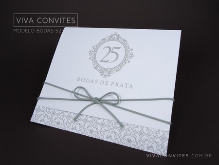 Convite Bodas De Prata 521 Convite Bodas De Prata 521