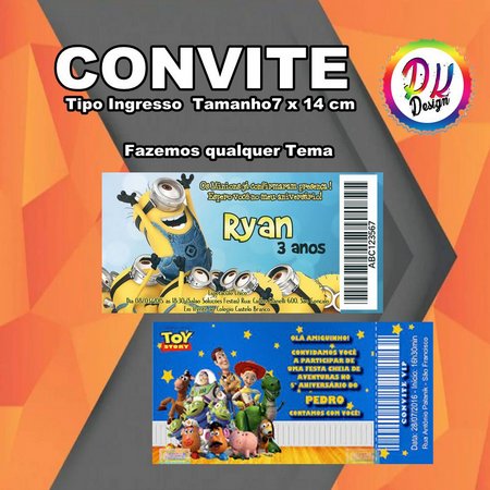 Convite Tipo Ingresso Convite Tipo Ingresso