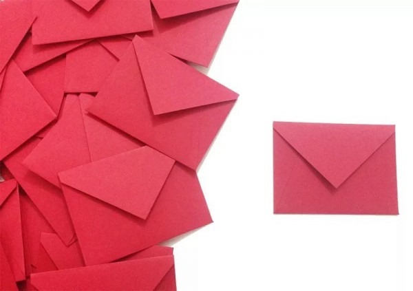 90 Mini Envelopes Convite Individual 6,5x4,7cm