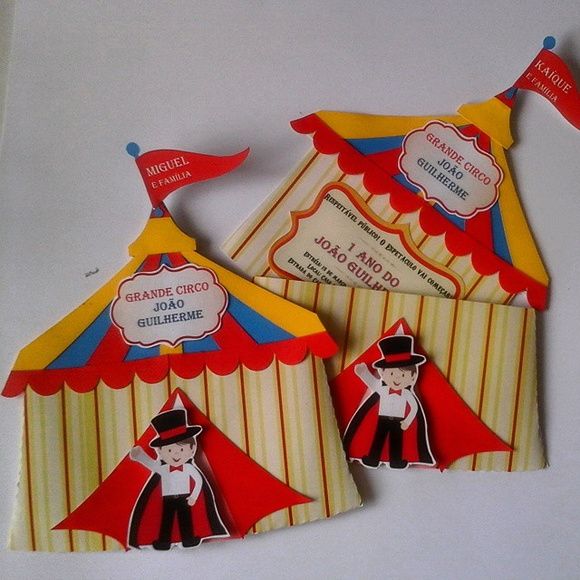 Convite Tenda Circo Em Scrap Convite Tenda Circo Em Scrap