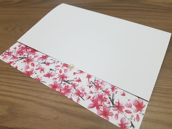 Convite De Casamento Barato Floral Com Pérola Convite De Casamento Barato Floral Com Pérola