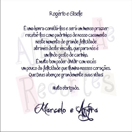 Mensagem De Agradecimento Pelo Convite De Padrinhos De Casamento Mensagem De Agradecimento Pelo Convite De Padrinhos De Casamento