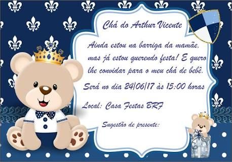 Convite Para Chá De Bebê Virtual +60 Convite Chá De Fraldas Convite Para Chá De Bebê Virtual +60 Convite Chá De Fraldas