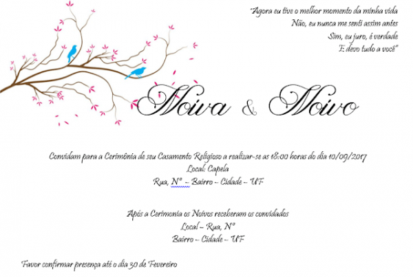 Diário De Noiva Sem Grana Convite De Casamento Para Download Diário De Noiva Sem Grana Convite De Casamento Para Download