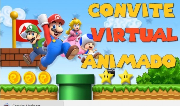 Convite Animado Super Mario Em VÃdeo Convite Animado Super Mario Em VÃdeo