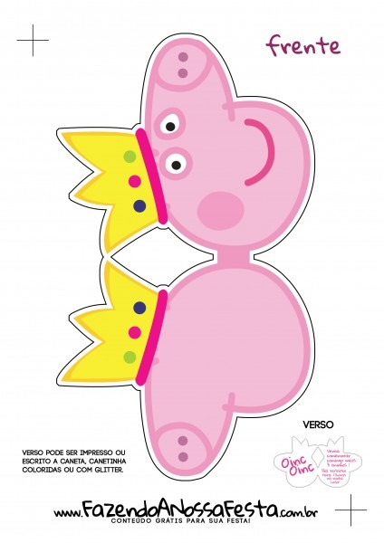 Convite Peppa Pig Princesa Para Imprimir! Convite Peppa Pig Princesa Para Imprimir!