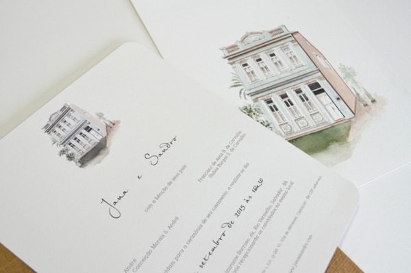 Arte Em Papel Convite De Casamento Em Aquarela Arte Em Papel Convite De Casamento Em Aquarela