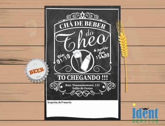 Convite Chá Bar Ou Chá De Bebe Cerveja No Elo7 Convite Chá Bar Ou Chá De Bebe Cerveja No Elo7