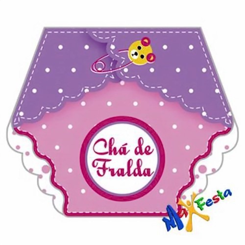 Convite Chá De Fraldas Menina Convite Chá De Fraldas Menina