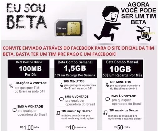 Convite Chip Tim Beta Convite Chip Tim Beta