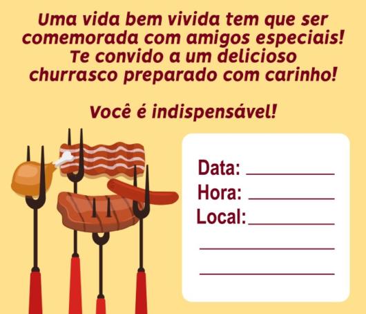 Convite Churrasco â 40 Modelos P Convidar Seus Amigos E FamÃlia! Convite Churrasco â 40 Modelos P Convidar Seus Amigos E FamÃlia!