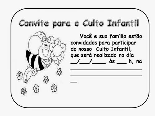 Convites Para Culto Infantil Cheios De Graça E Delicadeza Convites Para Culto Infantil Cheios De Graça E Delicadeza