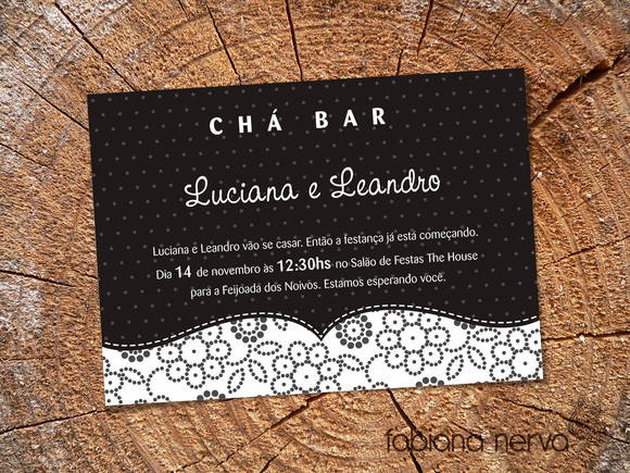 Convite De Chá Bar No Elo7 Convite De Chá Bar No Elo7