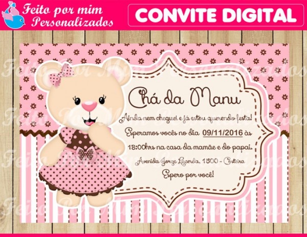 Convite Digital ChÃ De BebÃ