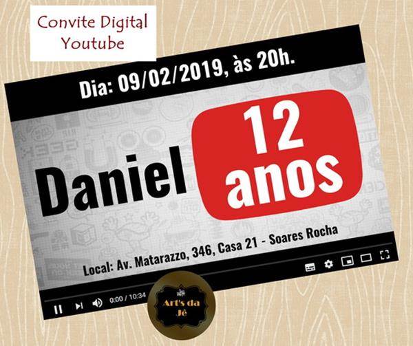 Convite Youtube 22 Modelos Inéditos Inspirados No Youtube Convite Youtube 22 Modelos Inéditos Inspirados No Youtube