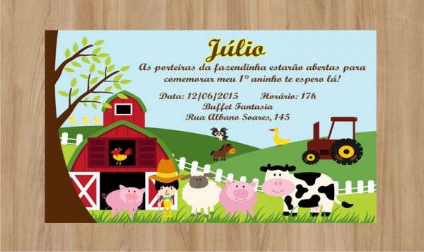 Convite Fazendinha Frete Grátis No Elo7 Convite Fazendinha Frete Grátis No Elo7