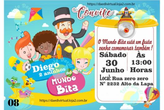 Convite Mundo Bita 30 Ideias Completamente Adoráveis Para Se Convite Mundo Bita 30 Ideias Completamente Adoráveis Para Se