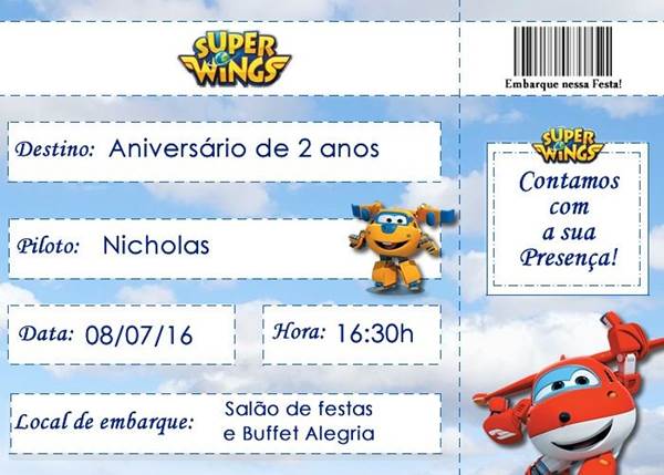 Convite Super Wings 28 Modelos Prontos Para Decolar! â Modelos De Convite Super Wings 28 Modelos Prontos Para Decolar! â Modelos De