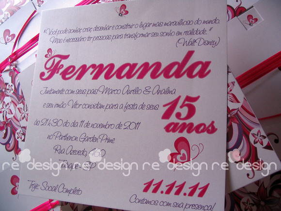 Convite Para 15 Anos No Elo7 Convite Para 15 Anos No Elo7