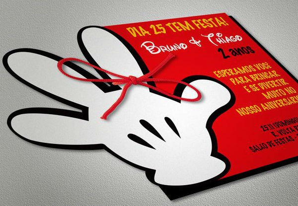 25 Convites Do Mickey Mouse (lindos, Para VocÃª Se Inspirar E Fazer