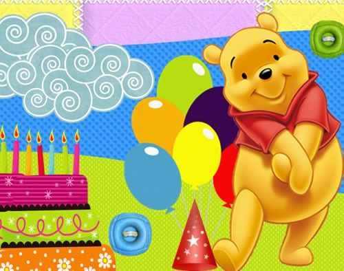 Convites Ursinho Pooh Aniversários + Desenha + Ref 002 Convites Ursinho Pooh Aniversários + Desenha + Ref 002
