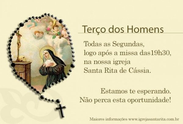 Terço Dos Homens â Igreja Santa Rita De Cássia Terço Dos Homens â Igreja Santa Rita De Cássia