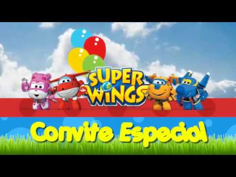 Convite Animado Super Wings Convite Animado Super Wings