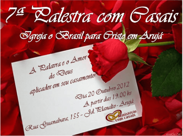 Ministério Com Casais Obpc Palestra Com Casais Ministério Com Casais Obpc Palestra Com Casais