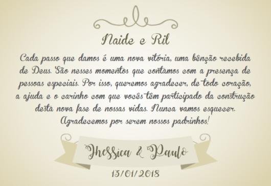 Mensagens Para Padrinhos De Casamento 40 Textos Encantadores! Mensagens Para Padrinhos De Casamento 40 Textos Encantadores!