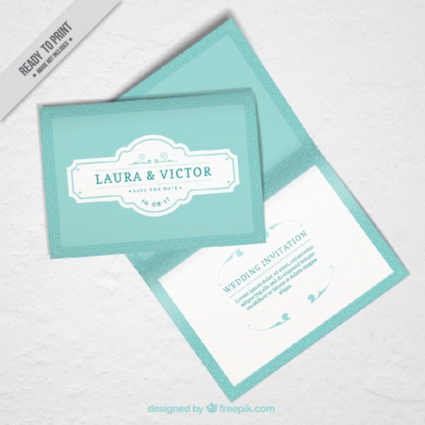 Mockup Do Convite Do Casamento No Design Do Vintage Mockup Do Convite Do Casamento No Design Do Vintage