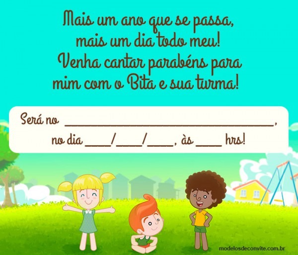 30 Convites Do Mundo Bita Divertidos! â Modelos De Convite 30 Convites Do Mundo Bita Divertidos! â Modelos De Convite