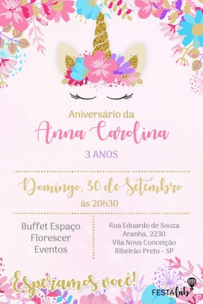 Convite De Aniversário Infantil Convite De Aniversário Infantil