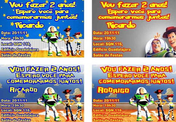 Toy Story Convite Aniversário No Elo7 Toy Story Convite Aniversário No Elo7