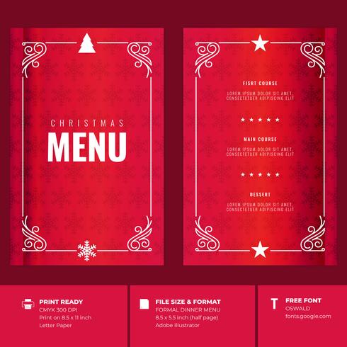 Restaurante Do Natal E Moldes Do Convite Do Menu Do Partido Restaurante Do Natal E Moldes Do Convite Do Menu Do Partido