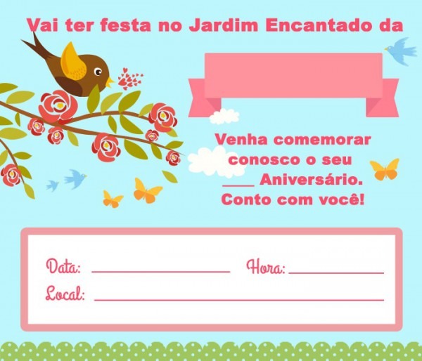 Convite Jardim Encantado Convite Jardim Encantado