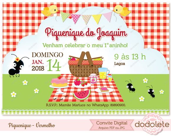 Compre Convite Digital Piquenique Compre Convite Digital Piquenique