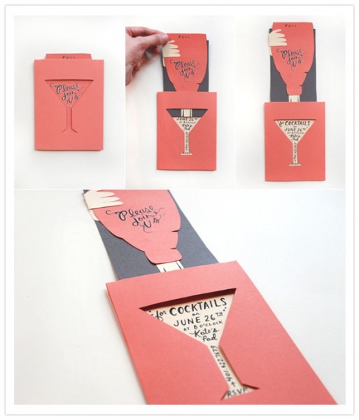 Diy Cocktail Party Invite By Rifle Diy Cocktail Party Invite By Rifle